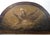 Lunette-shaped overdoor painting, oil on canvas with wooden frame, god the father as the trinity. Italian school, 19th...