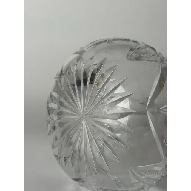 Antique Hand-Cut Crystal Whiskey Decanter with Faceted Stopper, 1900 For Sale - Image 13 of 17