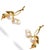 Contemporary Bridal Pearl & Gold Dangle Earrings, A Pair For Sale - Image 3 of 6