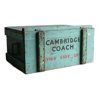Vintage Cambridge University Rowing Team Ice Box Drinks Cooler Crate, Early 20th Century For Sale