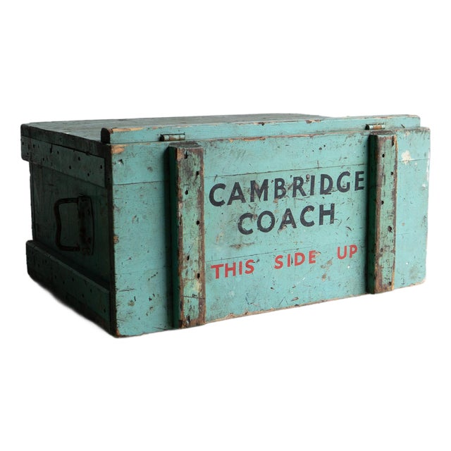 Vintage Cambridge University Rowing Team Ice Box Drinks Cooler Crate, Early 20th Century For Sale