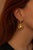 Bochic “Orient” Vintage Sapphire & Golden Pearl Earrings Set 18K Gold & Silver For Sale - Image 4 of 8
