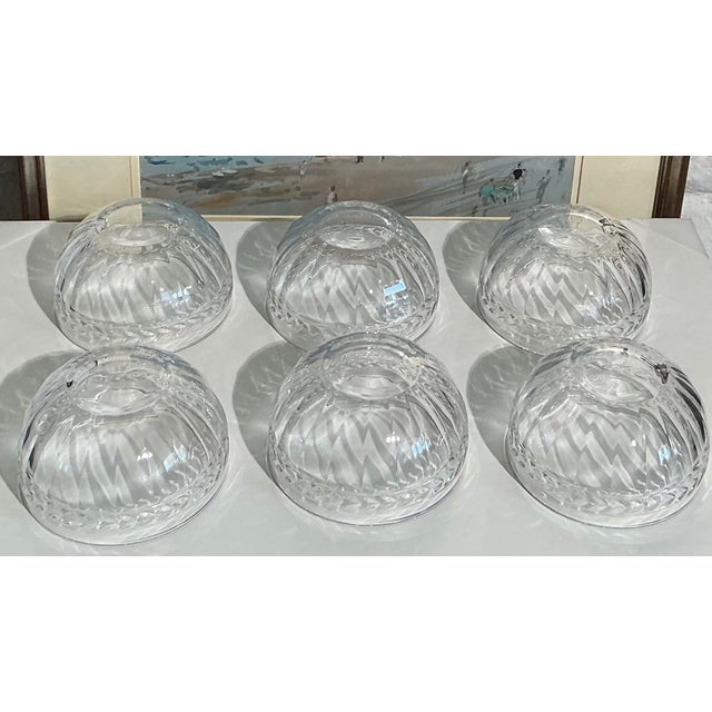 Mid 20th Century Discontinued Villeroy & Boch Miss Desiree Pressed Crystal Bowls — Set of Six For Sale - Image 9 of 14