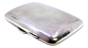 Curved Silver Cigarette Case