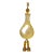 Liuli Crystal Glass Fengshui Fortune Yellow Lotus Hand Bottle Decor Tassel For Sale