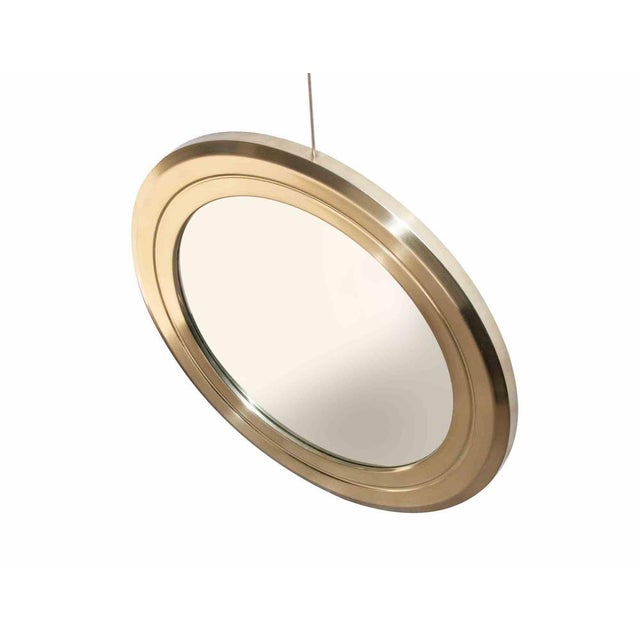 Metal Vintage Wall Mirror by Gianni Moscatelli, 1970s For Sale - Image 7 of 8