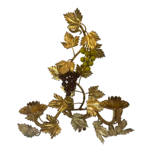 Italian Gilt Gold Metal Wall Candle Sconce