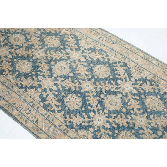 Blue Antique Malayer Rug 2'9'' x 12'10'' For Sale - Image 8 of 10