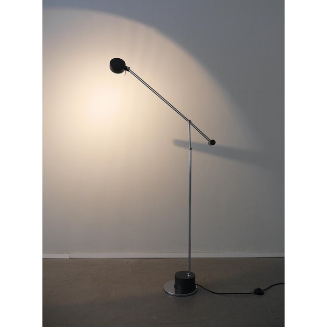 Chrome-Plated Adjustable Articulated Arm Floor Lamp from Sölken Leuchten, Germany, 1970s For Sale - Image 10 of 18