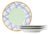 Misette Grid Porcelain Salad Plates, Set of 4 For Sale
