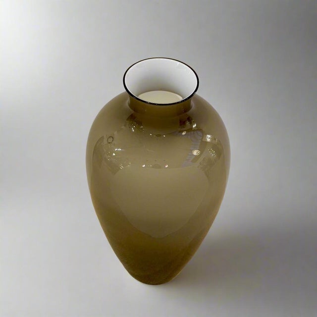 1980s "Cinese" Large Italian Art Glass Vase by Paolo Venini For Sale - Image 9 of 11