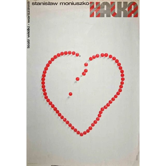 Halka - Stanislaw Moniuszko is a vintage poster realized by Unknown Artist, in 1970s. Mixed colored offset print. The...