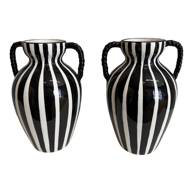 Italian Vases Pair For Sale
