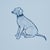 SAMPLE - Schumacher x The New Yorker Good Dogs Everywhere Wallpaper In Sky & Navy Blue For Sale In Charlotte - Image 6 of 7