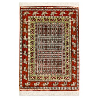 Turkish Hereke Pasyryk Pattern Rug, 1970s For Sale