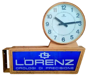 Large Double-Sided Advertising Street Clock, 1960s