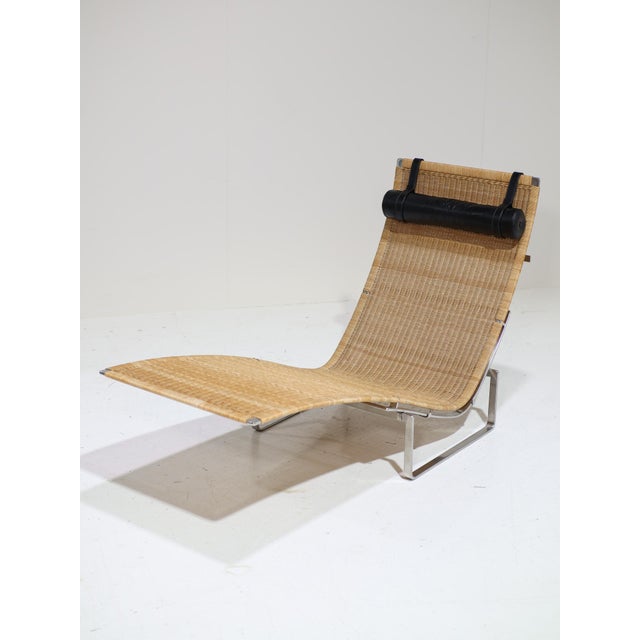 Wood PK24 Lounge Chair in Rattan by Poul Kjaerholm for Fritz Hansen, 1988 For Sale - Image 7 of 14