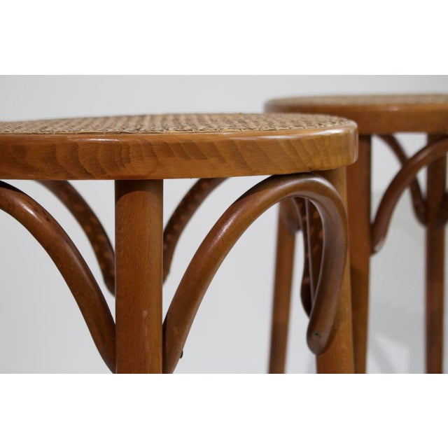 Bentwood Counter Stools In The Style of Michael A Pair Chairish