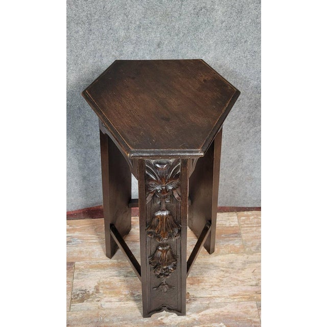 Wood Small Renaissance-Style Carved Wooden Stand For Sale - Image 7 of 7