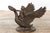 Mid 20th Century Vintage Greco Roman Style Bronze Sculpture of a Chubby Putto Riding a Swan For Sale - Image 5 of 8