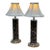 African Leopard Print Table Lamps, Pair For Sale
