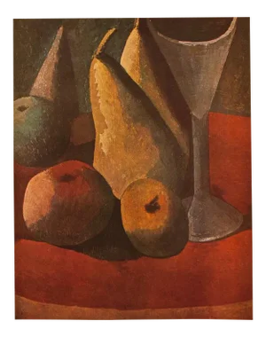 1940s After Pablo Picasso, "Fruit and Wineglass" First Edition Period Swiss Offset Lithograph