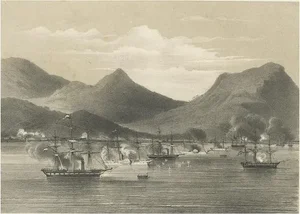 S Hage Wed. E. Spanier & Zn, Dutch Ships Bombing Atchin in Sumatra, Indonesia, 1784