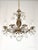 Shabby Chic Antique 8 Light Petite Shimmering Pineapple Brass Cut Lead Glass Chandelier~ Rewired ~ Restored ~ Rejuvenated ~ Ready to Hang ~ For Sale - Image 3 of 12