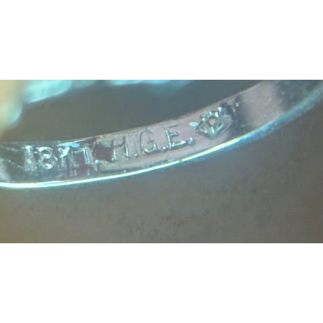 1940s-50s 18k gold-plated silver tone rhinestone cluster cocktail ring. Size 8.5. Excellent condition.