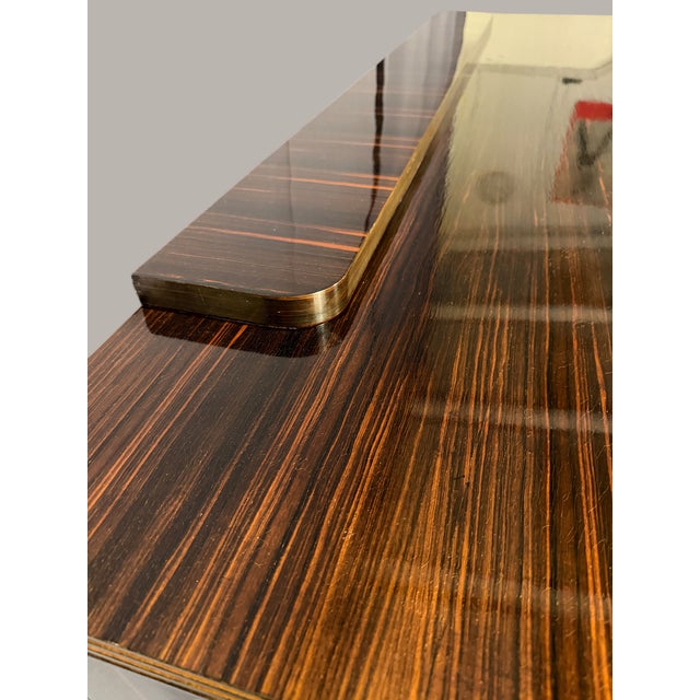 Brown Art Deco Sideboard in Makassar Ebony, 1930s For Sale - Image 8 of 13