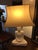 White Chinoiserie Ceramic Buddha Lamps, 1970s, Set of 2 For Sale - Image 9 of 10