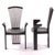 Designer Pietro Constantini's iconic "fan" chairs epitomize Italian Post-Modern Design. It is rare to find a complete set...