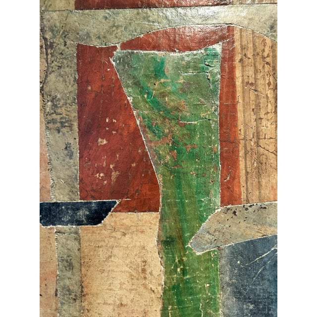Art Deco Postmodern Jacques Lamy Fresco Fragment Collage For Sale - Image 3 of 7