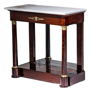 Empire Wall Console with Marble Top, 1800s