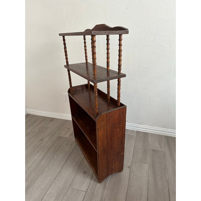 Wood Vintage Spool Folk Art Shelf Etagere For Sale - Image 7 of 11