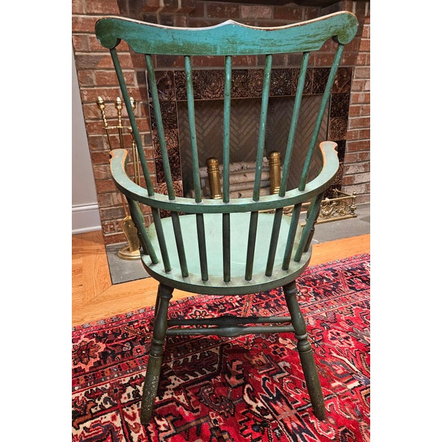 Mid 19th Century Conant Bros. Maple Comb Back Chair For Sale In Charlotte - Image 6 of 14