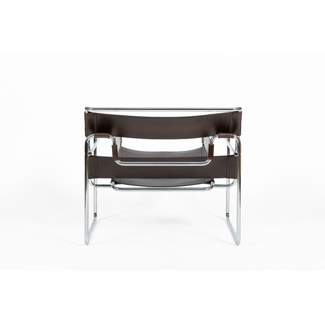 Metal Mid Century Brown Wassily Chair by Marcel Breuer for Stendig 1960s, 2 Available For Sale - Image 7 of 18