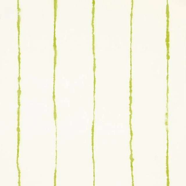 Schumacher x Backdrop Ephemera Wallpaper in Chartreuse For Sale