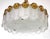 Metal Brass and Glass 4-Light Chandelier from Kaiser-Leuchten, 1940s For Sale - Image 7 of 10