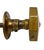 Metal Antique American Art Deco Octagonal Brass Door Knobs W/ Rosettes. A Pair For Sale - Image 7 of 12