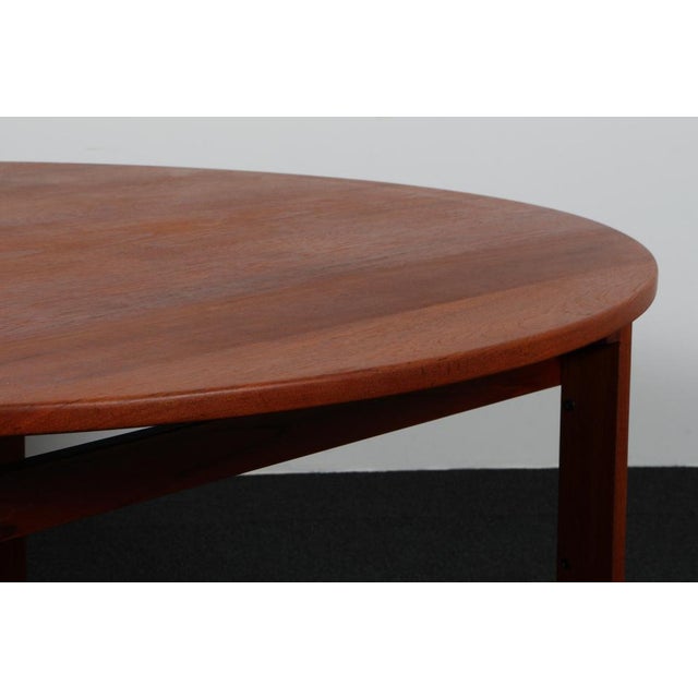 Round Coffee Table in Teak by Inger Klingenberg, Denmark, 1960s For Sale - Image 6 of 8