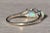The Desboro: Ladies 14K Two Stone Ring set with Australian Opal and Diamonds For Sale In Philadelphia - Image 6 of 10