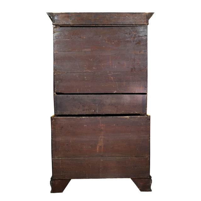 Wood George III Mahogany Chest on Chest For Sale - Image 7 of 13