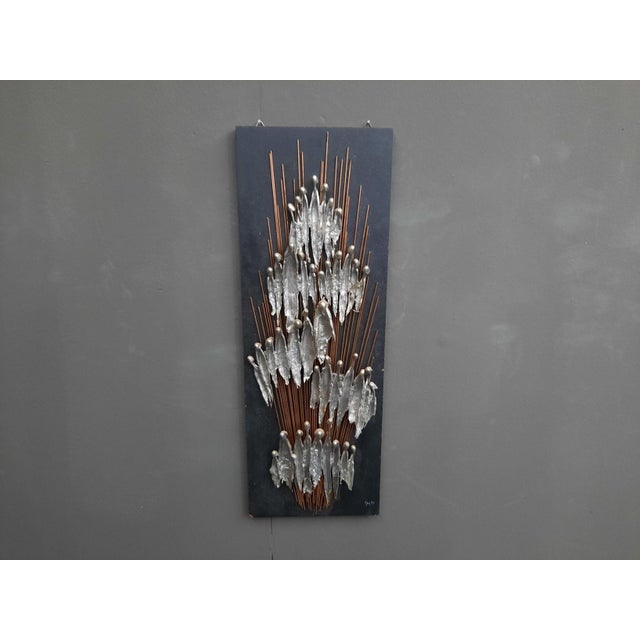 Anthroposophic Wall Sculpture in Copper, Metal, Wood & Pewter, 1979 For Sale - Image 11 of 11