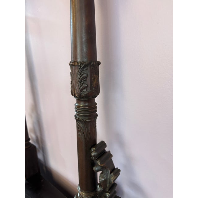 19th Century American Empire Table With Pedestal Base and Clawfeet For Sale - Image 9 of 17