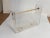Vintage Thick Acrylic and Chrome Steel Magazine Rack, 1970s For Sale - Image 6 of 8