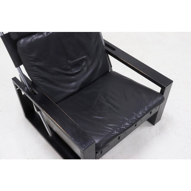 Mid-Century Modern Brutalist Adjustable Lounge Chair by Sonja Wasseur, 1970s For Sale - Image 3 of 16