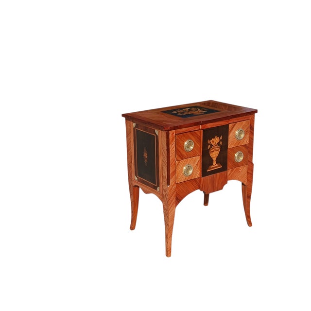 Antique French Marquetry Side Cabinet, 1770 For Sale - Image 10 of 10