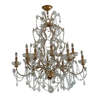 2009 Hand-Made Swarovski Crystal Chandelier For Sale