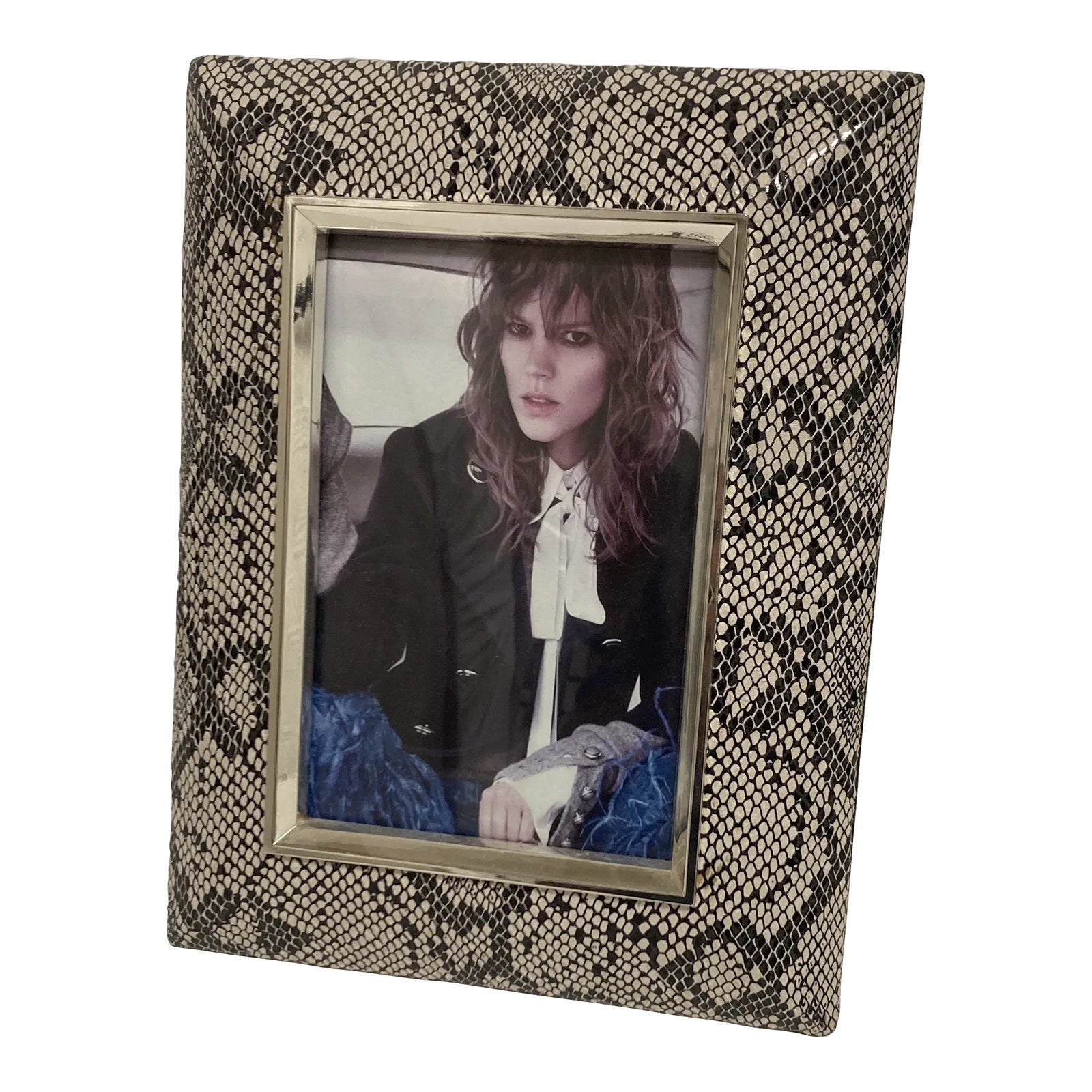 Decorative Faux Python Picture Frame | Chairish